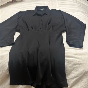 Express Black Long Sleeve Dress